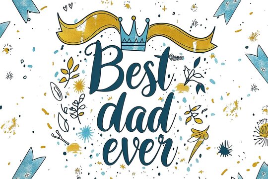 A Father's Day card featuring a mustache and hat, perfect for celebrating dad's special day.