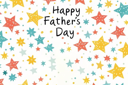 A Father's Day card featuring a mustache and hat, perfect for celebrating dad's special day.