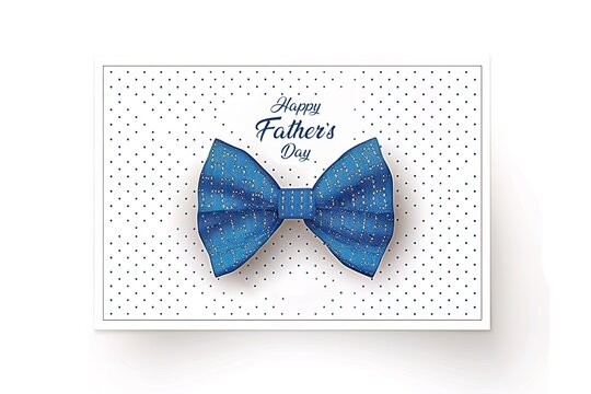 A Father's Day card featuring a mustache and hat, perfect for celebrating dad's special day.