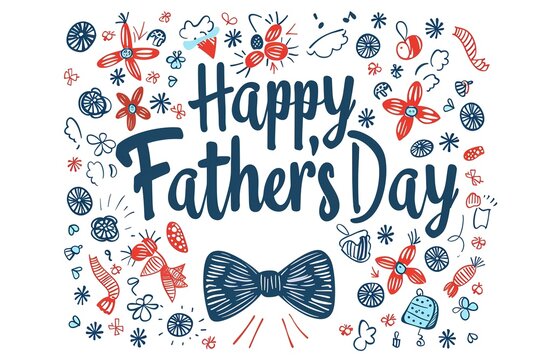 A Father's Day card featuring a mustache and hat, perfect for celebrating dad's special day.