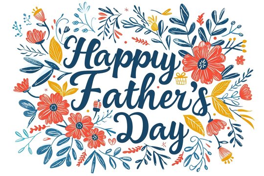 A Father's Day card featuring a mustache and hat, perfect for celebrating dad's special day.