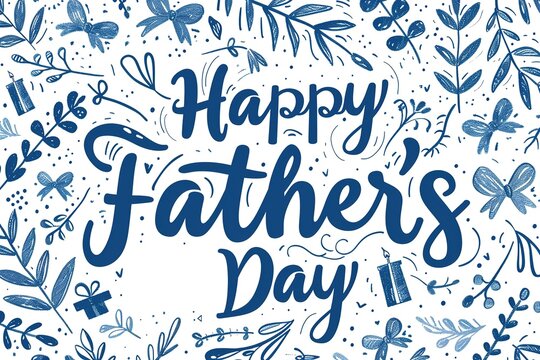 A Father's Day card featuring a mustache and hat, perfect for celebrating dad's special day.