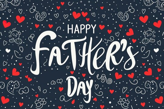 A Father's Day card featuring a mustache and hat, perfect for celebrating dad's special day.