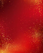 © Tiana_Geo - Abstract gold glitter lights on red background for banner. Blurred bokeh. Backdrop for Christmas, New Year greeting cards, Valentines day, Womens day, holiday or event