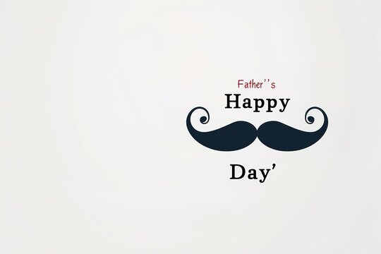 A Father's Day card featuring a mustache and hat, perfect for celebrating dad's special day.