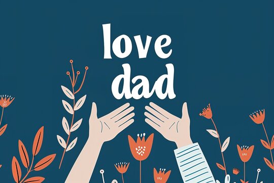 A Father's Day card featuring a mustache and hat, perfect for celebrating dad's special day.