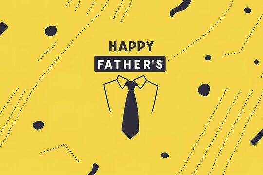 A Father's Day card featuring a mustache and hat, perfect for celebrating dad's special day.
