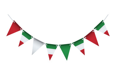 Wall Mural - Republic Day Italy. National flag of Italy in the shape of a balloon
