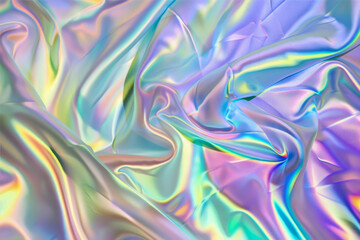 Poster - Crumpled holographic paper
