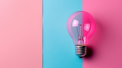 Poster - Lightbulb, Idea Concept. Copy space