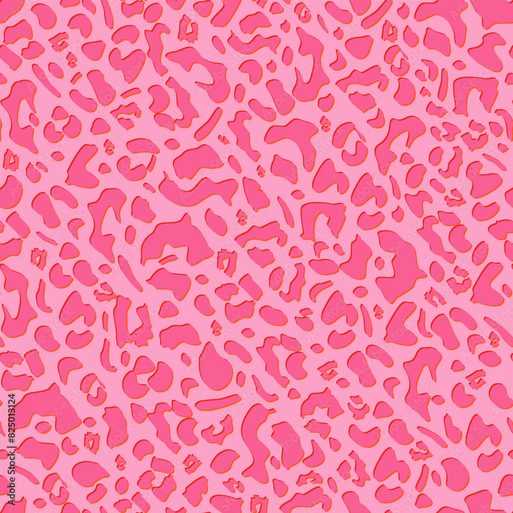 Seamless pattern with leopard spots. Abstract animal print background ...
