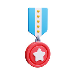 Canvas Print - medal 3d render icon