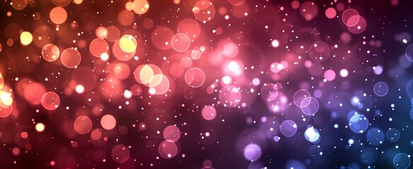 Poster - a blurry image of a colorful background with bokeh lights