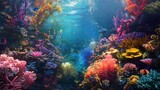 Fototapeta Do akwarium -  an image of a coral reef