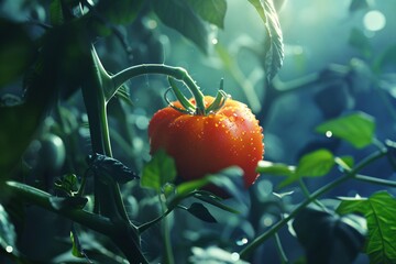 Tomato tree on organic fruit farm