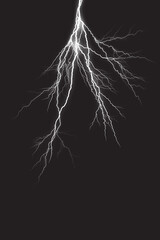 Wall Mural - lightning overlay. you can easily use cinematic storm lightning photo overlays in your work.