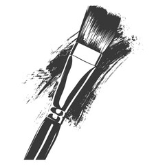 Silhouette brush for painting black color only