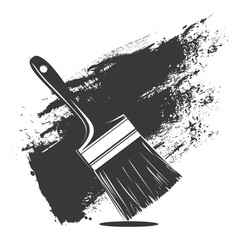 Silhouette brush for painting walls black color only