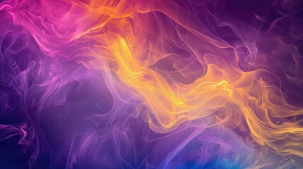 Poster - yellow and purple background, abstract and mesh 