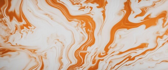 Sticker - white and orange marbled wallpaper