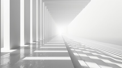 Wall Mural - a linear horizon background with perspective lines, featuring abstract geometry and converging lines