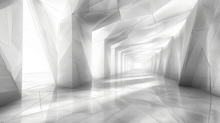 Wall Mural - an abstract linescape background with dimensional lines, showcasing linear design and perspective dr
