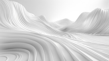 Wall Mural - an abstract linescape background with dimensional lines, showcasing linear design and perspective dr
