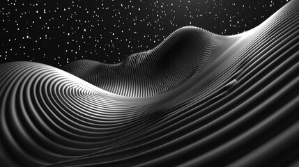 Wall Mural - an abstract linear art background with perspective pattern, showcasing geometric depth and linear ab