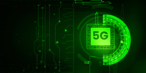 Poster - 2d rendering 5G Network 5G Connection
