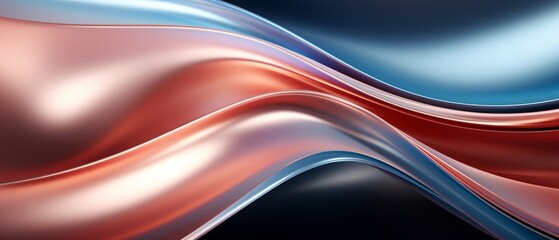 Wall Mural - Smooth metallic surface with light reflections, modern background