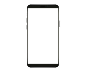 Poster - Smartphone mockup white screen. mobile phone Isolated on White Background.