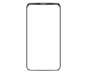 Poster - Smartphone mockup white screen. mobile phone Isolated on White Background.