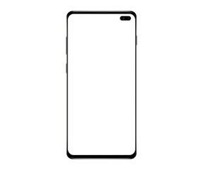 Poster - Smartphone mockup white screen. mobile phone Isolated on White Background.