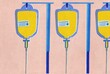 © Gemma can fly/Stocksy - Medical Intravenous Drip Bag on Stand Illustration
