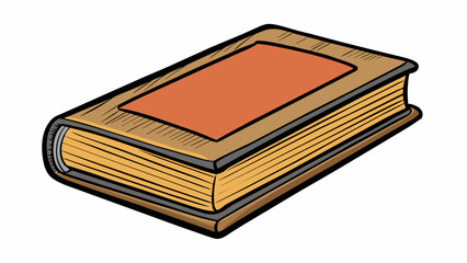 Poster - A basic book This rectangular object has a cover made of thick slightly rough paper. The front cover has a title and the name of the author while the. Cartoon Vector.