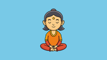 Aufkleber -  Ability to stay calm under pressure . Cartoon Vector.