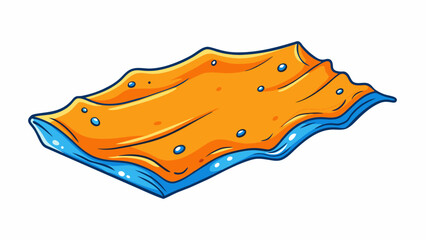 Aufkleber - A lightweight breathable material that dries quickly and has a slight sheen commonly used for athletic clothing or swimwear.. Cartoon Vector.