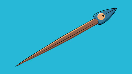 Poster - An object with a long thin body and a sharp pointed top.. Cartoon Vector.