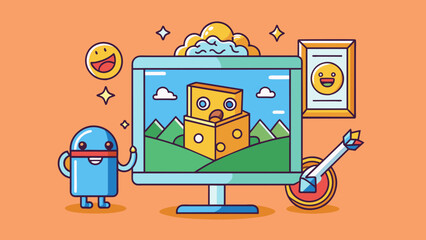 Fototapete - A piece of artwork This investment object is a physical work of art such as a painting or sculpture. It can vary greatly in size style and medium. Its. Cartoon Vector.