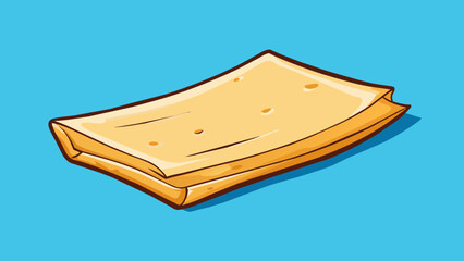 Poster - A piece of paper This object is a thin flat material that can be written or drawn on. It has a matte texture and can easily be torn or cled.. Cartoon Vector.