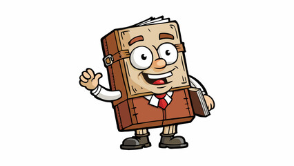 Poster - As he walked through the hospital halls the minister carried a small leatherbound Bible in his hands. Its worn pages and frayed edges spoke of years. Cartoon Vector.