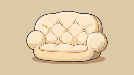 Aufkleber - A soft cushioned backrest This support is made of a plush cushioned material that wraps around the back for added comfort and support. The fabric is. Cartoon Vector.