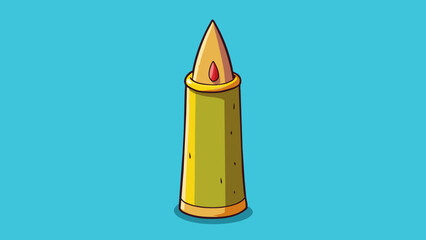 Aufkleber - A tall cylindrical object with a pointed top probably a tree trunk.. Cartoon Vector.