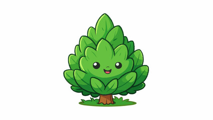 Poster - A thick green resource that grows in lush forests and can be harvested for its sy fibrous material. It is a renewable resource and can be used to make. Cartoon Vector.