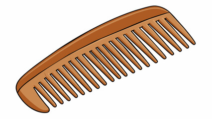 Poster - A wooden object with a curved shape and thin pointed ends. It is smooth to the touch and has a light brown color. The object has a sy and solid feel. Cartoon Vector.