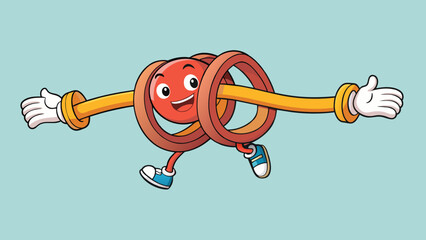 Poster - Characteristics This rubber band is able to stretch and expand to several times its original size without breaking. When released it returns to its. Cartoon Vector.