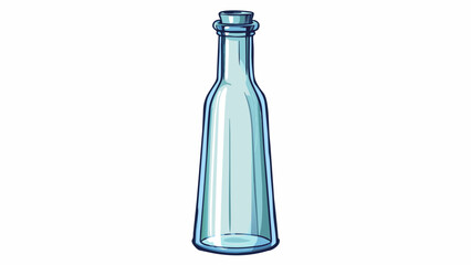 Fototapete - Object Glass Bottle Characteristic The glass bottle is tall and slender standing at about 12 inches. It has a clear transparent body that allows you. Cartoon Vector.