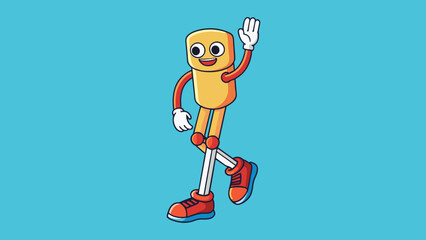 Aufkleber - The leg is a versatile appendage with the ability to move in multiple directions and support weight during various activities. It is covered in smooth. Cartoon Vector.