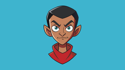 Poster - The last face I saw was strikingly unique with bold features and striking angles. The jawline was sharp almost regal and the cheekbones were high and. Cartoon Vector.