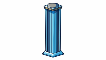 Aufkleber - The object was tall and sleek with clean lines and a glossy surface. It seemed to exude an air of sophistication and modernity like soing straight out. Cartoon Vector.